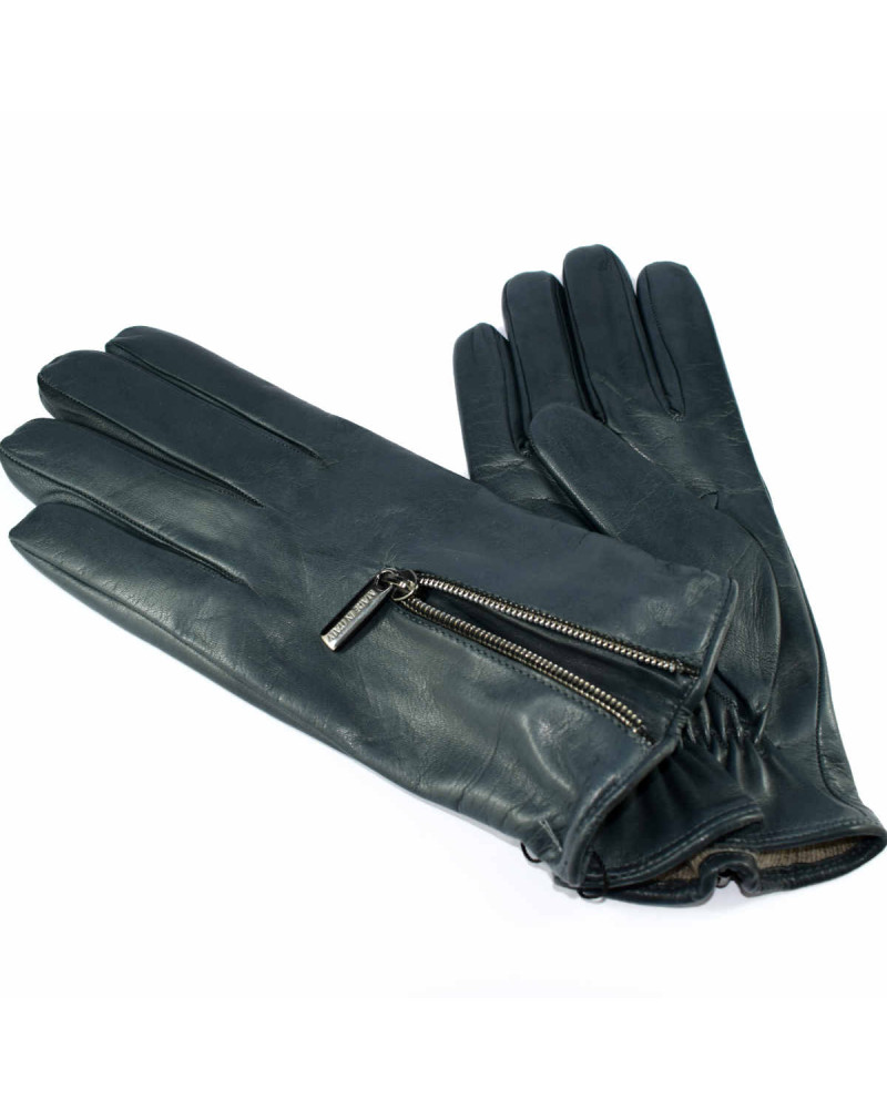guanti uomo con zip grigi art 5B8