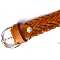 woven belt item 6TRECCIA35